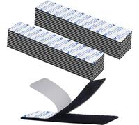 Belcro Adhesivo Doble Cara Extrafuerte, Hook y Loop Adhesivo Negro Reutilizable 20 piezas 2 x 10cm Hook y Loop Tape Cuadros Para Alfombra, Doméstica