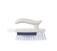 Beldray 4 en 1 Bathroom Buddy - Cepillo de Limpieza Profunda multifunción, Forma en V, Borde de escobilla, Lado Estrecho y cerdas traseras, Mango ergonómico, Apto para Suelos, Azulejos y Esquinas