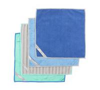 Beldray Anti-Bac Paños de Microfibra Multiusos - Pack de 4 Trapos Lavables para Cocina, Baño, Coche, Reutilizables, Incluye Paños General, Texturizado, Esponjoso y Sedoso.