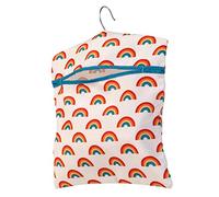 Beldray Bolsa de clavijas - Estampado de arco iris, colgador de tendedero de ropa, bolsa de almacenamiento de clavijas, capacidad para 50 clavijas, bolsa de soporte para pinzas de ropa, LA081544EU7