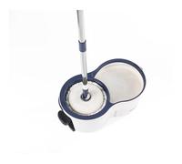 Beldray Deep Clean - Mopa giratoria y cubo - 2 cabezales de fregona de microfibra súper absorbentes, cubo de 5.4 L alimentado por pedal, protector contra salpicaduras para evitar pulverizaciones, giro