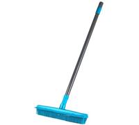 Beldray LA024350TQ Escoba Con Cerdas De Goma, 2 en 1, De La Gama Pet Plus+ Cepillo Con Borde De Escobilla, Para Suelos, Ventanas, Mascotas y Polvo, Para Espacios Interiores Y Exteriores, Turquesa/Gris