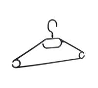 Beldray LA050779BLK Perchas De Plástico con Barra Horizontal para Camisas, Vestidos, Pantalones, Pack De 10, Incluyen Un Gancho Adicional para Corbatas Y Bufandas, Antideslizantes Y Duraderos, Negro