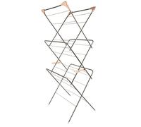 Beldray LA072498GRYEU Tendedero para Ropa, 15 Metros de Espacio de Secado, Práctico Y Resistente, Espacios Pequeños, 64 x 45 x 138 cm, Ganchos Plegables, Gris Grafito