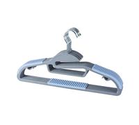 Beldray Paquete de 8 Perchas Antideslizantes para Pantalones y Ganchos, en Forma de S para Collares, ultrafinas, Multiusos, Ahorro de Espacio, 41 cm de Ancho, Perchas para Adultos, Soporte Extra para
