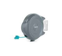 Beldray Tendedero retráctil - 15 Metros de Secado, Gancho antiholgura, Soporte de Pared Giratorio, tendedero multidireccional, Ahorro de Espacio, Gris y Seguro, LA035815FEU7, Acero al Carbono, Gris,