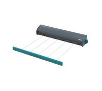 Beldray Tendedero retráctil de Pared, 20 m, Doble línea | Uso interior o exterior, sistema de cuerda 5 x 4 m, tensado push and lock, se recoge en la carcasa, fijaciones incluidas