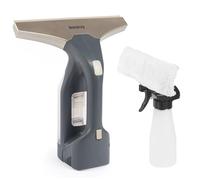Beldray Ventana sin cable Vacuum Plus - Handheld & Rechargeable Vac for Streak Free Windows, Mirrors & Glass Cleaning, 100 ml Removable Water Tank, Includes Spray Bottle & Wipe Pad, Titanium, BEL01985