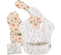 Belea Pack 2 Baberos Bebe Impermeables Sin Mangas BLW de 6 Meses a 5 Años Bolsillo Recogemigas Babete Impermeável Babero Infantil Material Suave Waterproof Sin BPA Regalo Baby Shower Cumpleaños Bebé