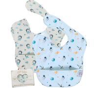 Belea Pack 2 Baberos Bebe Impermeables Sin Mangas BLW de 6 Meses a 5 Años Bolsillo Recogemigas Babete Impermeável Babero Infantil Material Suave Waterproof Sin BPA Regalo Baby Shower Cumpleaños Bebé