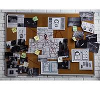 BELECO 2.1x1.5m Fondo de fotografía de Detective con temática de espía de Tela Tablero de Detectives con Fotos de la Escena del Crimen Fondo de Fiesta de Misterio de misión ultrasecreta