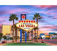 BELECO 2.1x1.5m Telón de Fondo de Tela de Las Vegas Bienvenido a la Fabulosa Las Vegas Nevada Sign Fotografía Telón de Fondo Las Vegas Casino Theme Party Decoraciones Fondo fotográfico