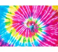 BELECO 2.1x1.5m Telón de Fondo de Tela Tie Dye para fotografía Colorido Arco Iris cumpleaños telón de Fondo Acuarela Espiral Tie Dye decoración de los años 60 decoración de Fiesta temática Hippie