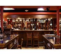 BELECO 2.1x1.5m Telones de Fondo de Tela de Lujo para fotografía Restaurante Café Bar Mostrador Pub Foto Telón de Fondo Whisky Botellas de Vino Bebidas alcohólicas Fondo Fotomatón