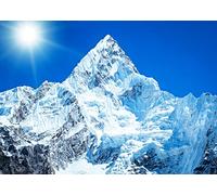 BELECO 3.5x2.5m Tela Montañas Nevadas Telón de Fondo Invierno Hielo Montaña Pico Everest Nepal Parque Nacional Paisaje Alpino Escena de Invierno Fondo Foto Accesorios