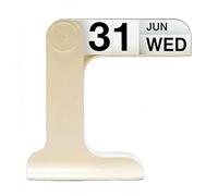 Beleda Calendario perpetuo abatible, calendario de escritorio 2024-2025 para decoración diaria de oficina, decoración del hogar, accesorios de escritorio, decoración del hogar, oficina, mensual,