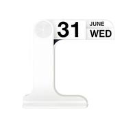 Beleda Calendario perpetuo abatible, calendario de escritorio 2025-2026 para decoración diaria de oficina, decoración del hogar, accesorios de escritorio, decoración del hogar, oficina, mensual