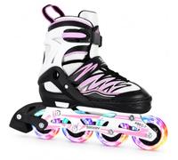 BELEEV Patines en Línea para Niños con Cordones y Ruedas Luminosas LED | Austables Patines Ideal Niña Niño Principiantes Hombres Mujeres, Interiore Exteriores, Regalos cumpleaños Navidad