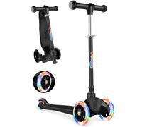 BELEEV Patinete Niño 2 Años, Scooter 3 Ruedas para Niños Niñas, Ruedas LED Iluminadas, Scooter Ligero para Niños, Inclinación para Dirigir, Altura Ajustable, Cubierta Antideslizante 2-6 Años Regalo