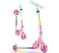 BELEEV V2 Patinete de 2 Ruedas para Niño Niña 3-12 Años, Plegable Patinete Infantil con LED Luces Ruedas & Stem & Deck, 3 Altura Ajustable, Scooter Patinete Ligero con Marco Resistente