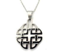 Belelle | Collar Colgante Celta Mujer | Nudo Celta Infinito | Acero Inoxidable | Amuleto Protección y Elegancia | Triple Espiral | Regalo (Estilo-3)