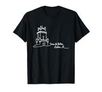 Belém Tower, Lisboa, Portugal Signature Heart Art - Recuerdo Camiseta