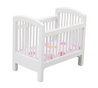 Belén de madera para muñecas de madera, seguro y bonito y brillante para casa de muñecas 1:12, mejor para los amantes de las manualidades, escena de vida viva, cama pequeña