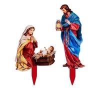 Belén de Navidad al aire libre, decoración navideña de Jesús para patio, belén de Jesús, decoración de Navidad, decoración de Navidad exterior, exhibición de patio para Navidad