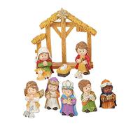 Belen de Navidad Completo, Belén de Navidad con Figuras, Pesebre Belen Navidad, Nacimiento Belen Navidad, Estatua de la Sagrada Familia, Figuras del Belen Navideño para Decoración del Hogar Escuela
