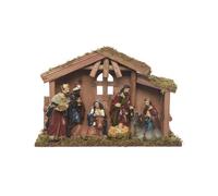 Belén de navidad metal 16 cm
