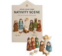 Belén de papel para bricolaje, juego de origami con ángel de Jesús y animal, kit de origami, manualidades de papel de Navidad 3D, decoración de escritorio de vacaciones para amantes de las