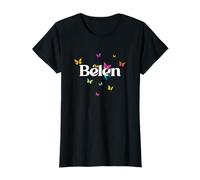 BÉLEN - Hermoso nombre de niña con mariposas coloridas Camiseta