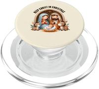 Belén Mantenga a Cristo en Navidad Boho Navidad PopSockets PopGrip para MagSafe