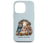 Belén Navidad Emmanuel, Dios con Nosotros Navidad Carcasa para iPhone 13 Pro