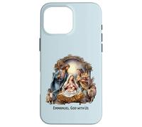 Belén Navidad Emmanuel, Dios con Nosotros Navidad Carcasa para iPhone 16 Pro MAX