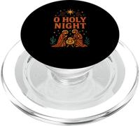 Belén O Noche Santa Vintage Mujer Fe Cristiana PopSockets PopGrip para MagSafe