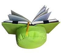 Belenci Almohadón de Lectura Color Verde Atril para Libro complementos para lectores en Tela Adaptable al Libro