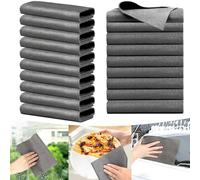 BELEVO 10 Piezas Balletas Microfibra Reutilizables Bayeta Microfibra 30x40cm Bayetas Cocina Trapos Microfibra para Limpiar Coche Ventana Cocina Vidrio Baño
