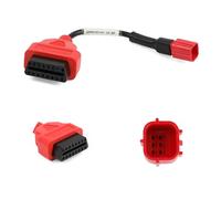 BELEY Adaptador OBD2 de 16 Pines a 6 Pines para Motocicleta, Compatible con Euro5, para Honda, Yamaha, Suzuki, BMW, KTM, Ducati, Triumph UVM, Cable de diagnóstico con K-Line Can-Bus