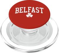 Belfast Irlanda del Norte Día de San Patricio Vintage Distressed PopSockets PopGrip para MagSafe