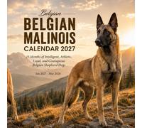 Belgian Malinois Calendar 2027: 15 Months of Intelligent, Athletic, Loyal, and Courageous Belgian Shepherd Dogs | Jan 27-Mar 2028