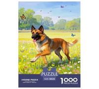 Belgian Malinois1000 Piezas Puzzleanimal Rompecabezas Inteligentes Challenge Puzzle Adultos Y Niños +14 Años Colores Variados38x26cm/1000pcs