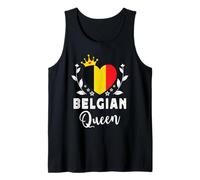 Belgian Queen Belgium Flag Proud Belgian Woman Camiseta sin Mangas