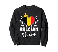Belgian Queen Belgium Flag Proud Belgian Woman Sudadera