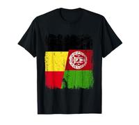 Bélgica Afganistán Media Bandera Belga Afgano Heritage Camiseta