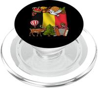 Bélgica Bandera Belga Patrimonio Belga Orgulloso Belga PopSockets PopGrip para MagSafe
