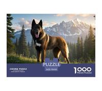 Bélgica Malinois 1000 Pieces Jigsaw Puzzles For Adults Family Challenge Toys Stress Relieving Entertainment Cultivate The Spirit of Teamwork for Family DecoRataions 70x50cm/1000pcs