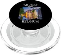Bélgica Patrimonio Iconic Brujas Canal Arquitectura Medieval PopSockets PopGrip para MagSafe