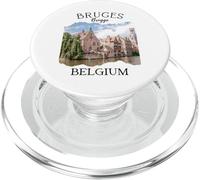 Bélgica Patrimonio Iconic Brujas Canal Arquitectura Medieval PopSockets PopGrip para MagSafe