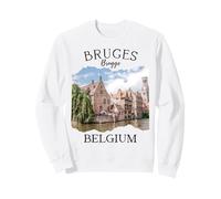 Bélgica Patrimonio Iconic Brujas Canal Arquitectura Medieval Sudadera